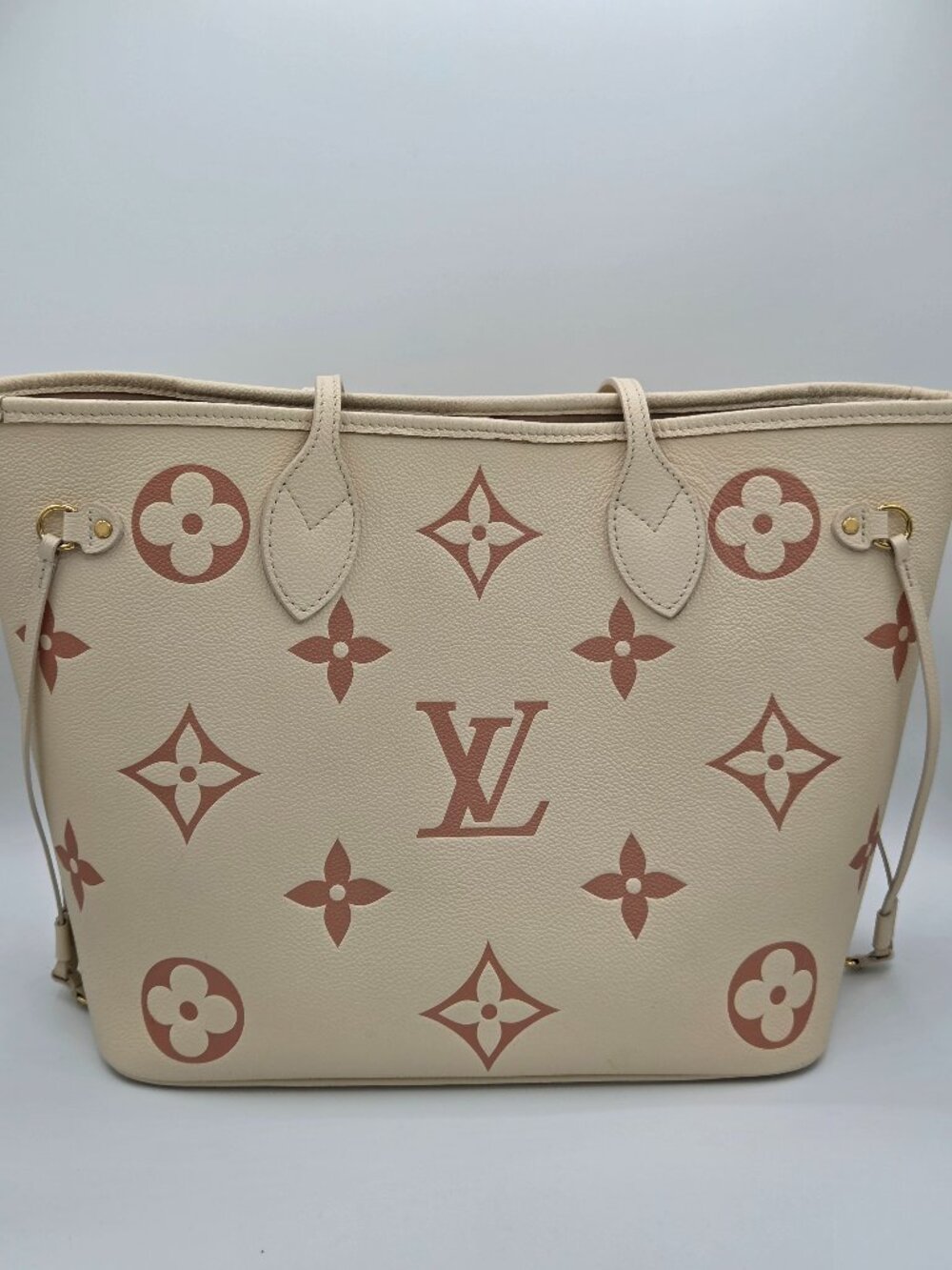 Louis Vuitton Neverfull MM – Empreinte Monogram Giant Creme & Rose Trianon